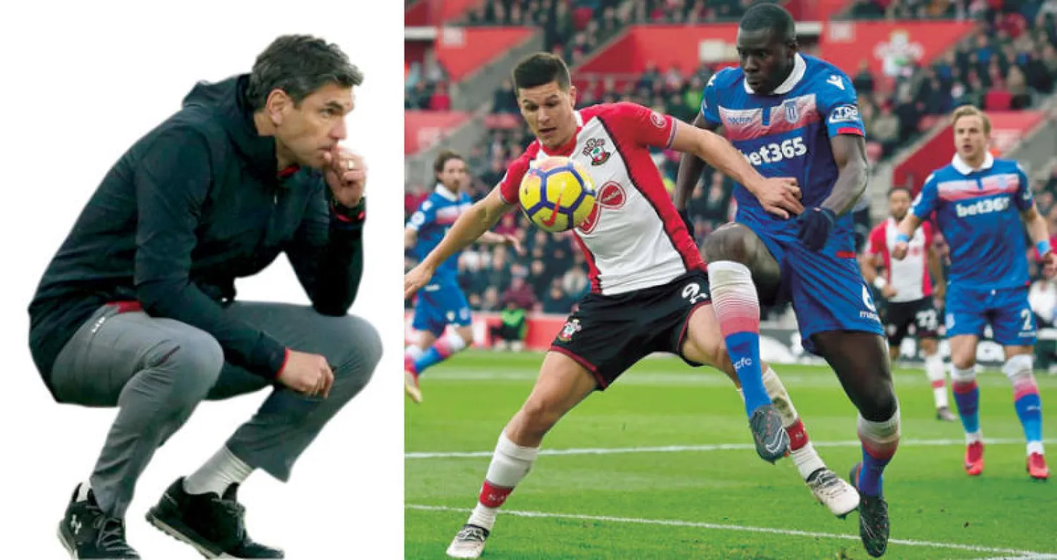 المهاجم الأرجنتيني كاريلو (يسار) اشتراه ساوثهامبتون بمبلغ قياسي 19 مليون إسترليني لكنه لم يسجل هدفاً واحداً  -  قرار طرد بيليغرينو لم يكن مفاجئاً («الشرق الأوسط»)