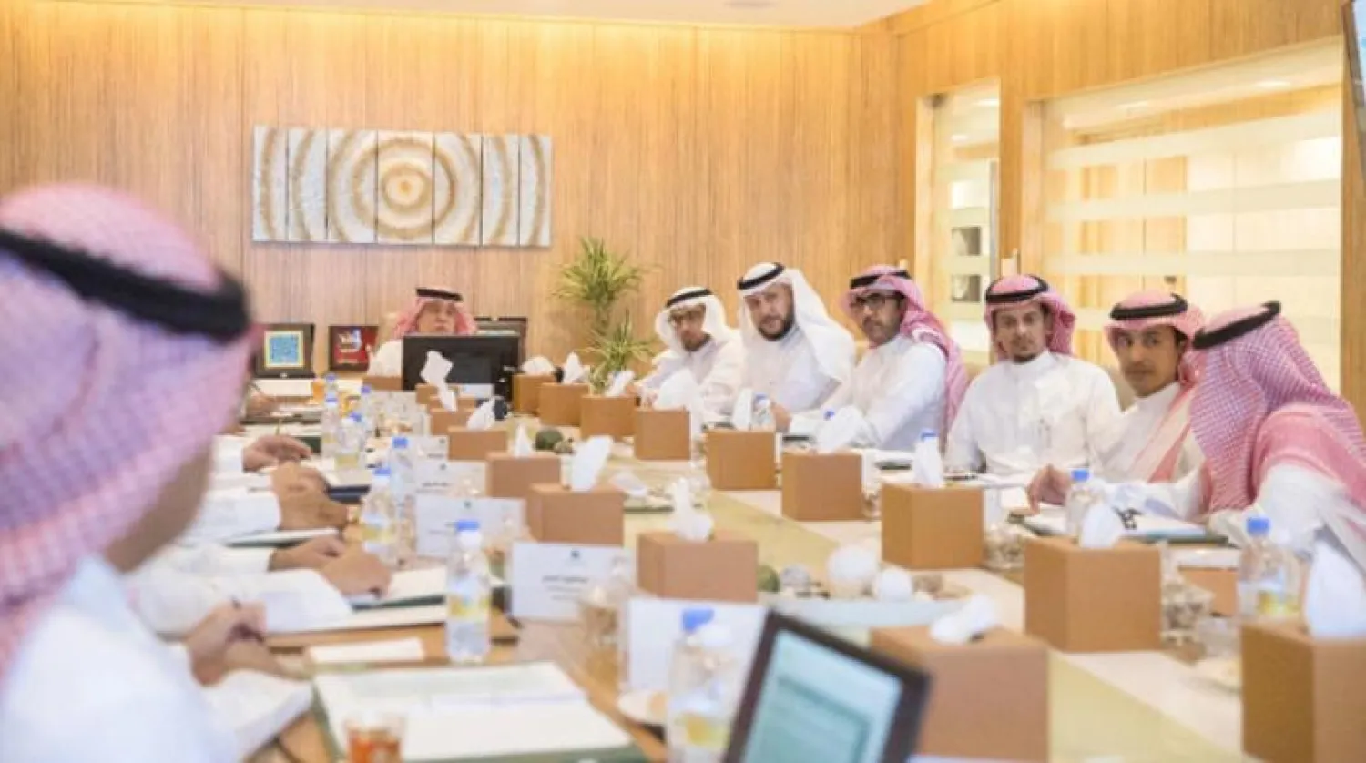 The meeting of the board of directors of Saudi Authority for Intellectual Property Rights in Saudi Arabia. Asharq Al-Awsat Arabic.

