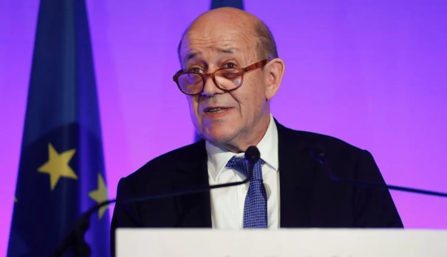 وزير الخارجية الفرنسي جان إيف لو دريان (أ.ف.ب)