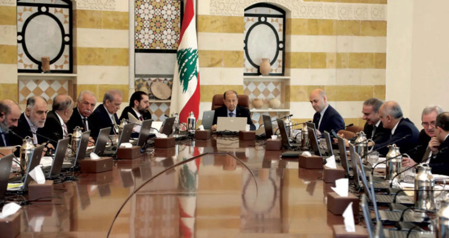 الرئيس ميشال عون ترأس الحكومة اللبنانية أمس في قصر بعبدا (دالاتي ونهرا)