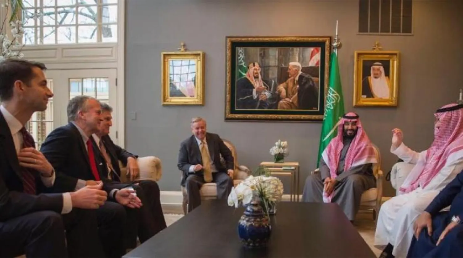 US President Donald Trump welcomes Saudi Arabia's Crown Prince Mohammed bin Salman in the Oval Office at the White House in Washington, U.S. March 20, 2018. REUTERS/Jonathan Ernst

