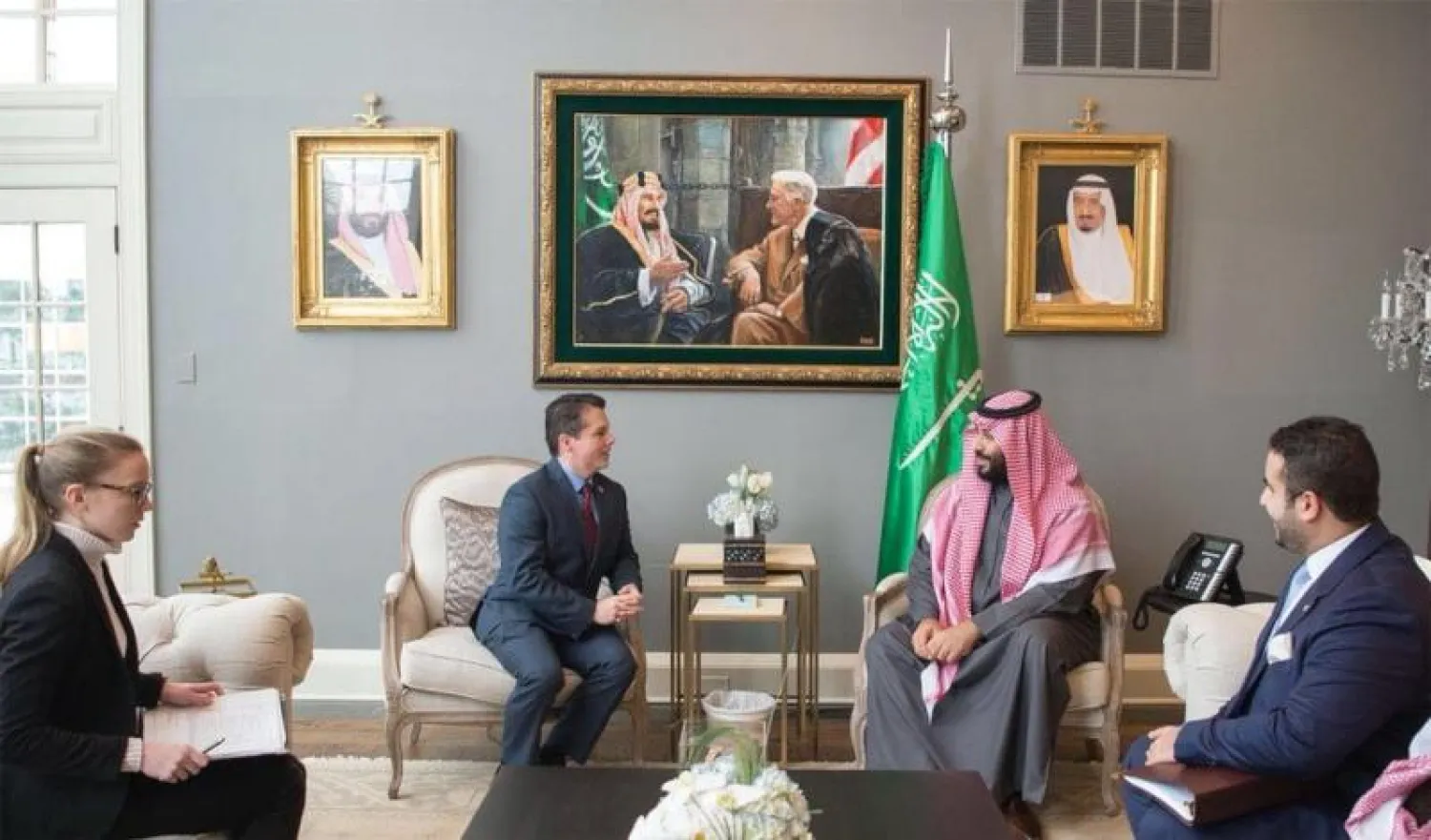 ولي العهد السعودي يلتقي أعضاء من الحزبين الجمهوري والديمقراطي في مجلس النواب الأميركي