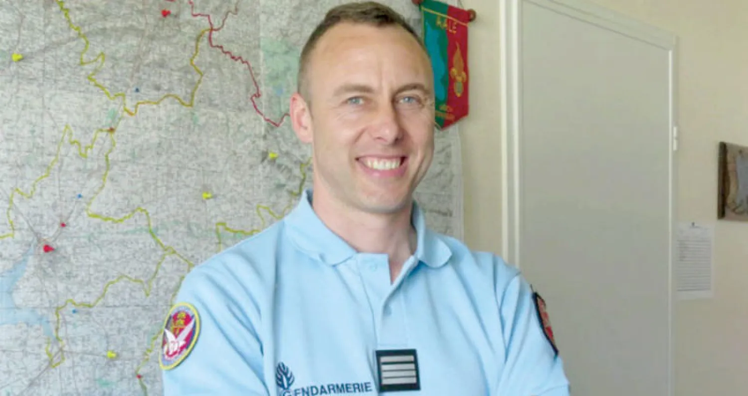 الشرطي أرنو بلترام (أ.ف.ب)