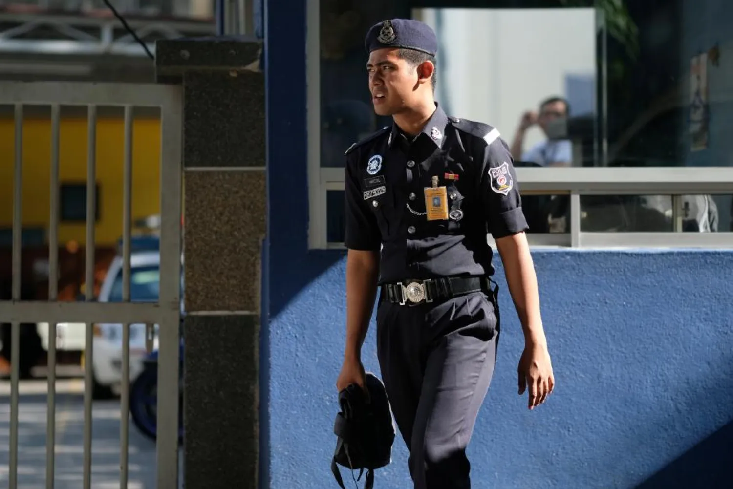 A police officer seen in Kuala Lumpur, Malaysia, February 18, 2017. Reuters photo