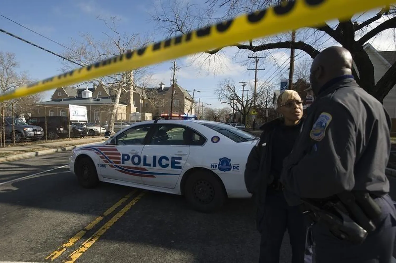 الشرطة الأميركية تضرب طوقاً أمنياً في واشنطن (رويترز)