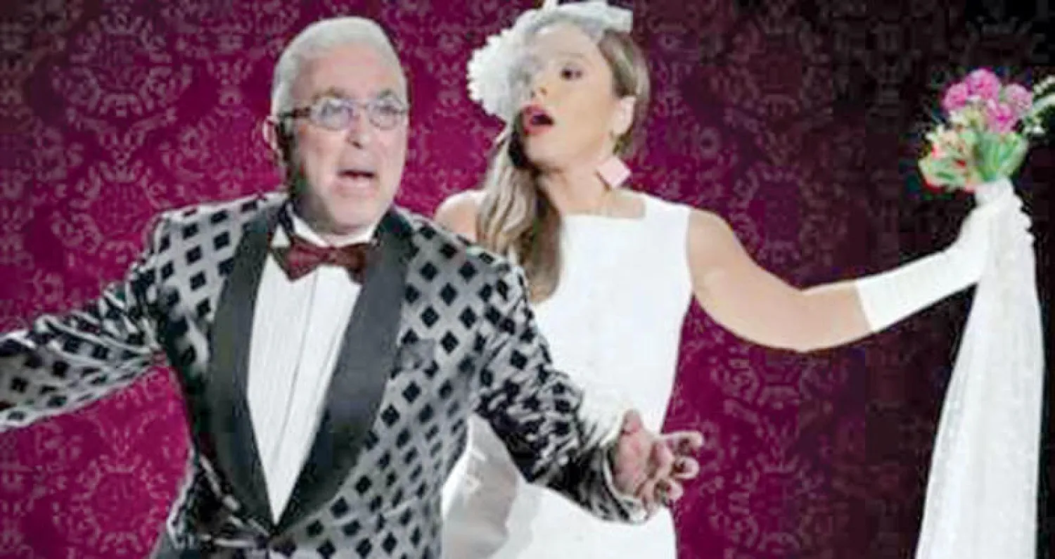 بطلا مسرحية «60 سنة و70 يوم» ميشال أبو سليمان ورولا بقسماتي