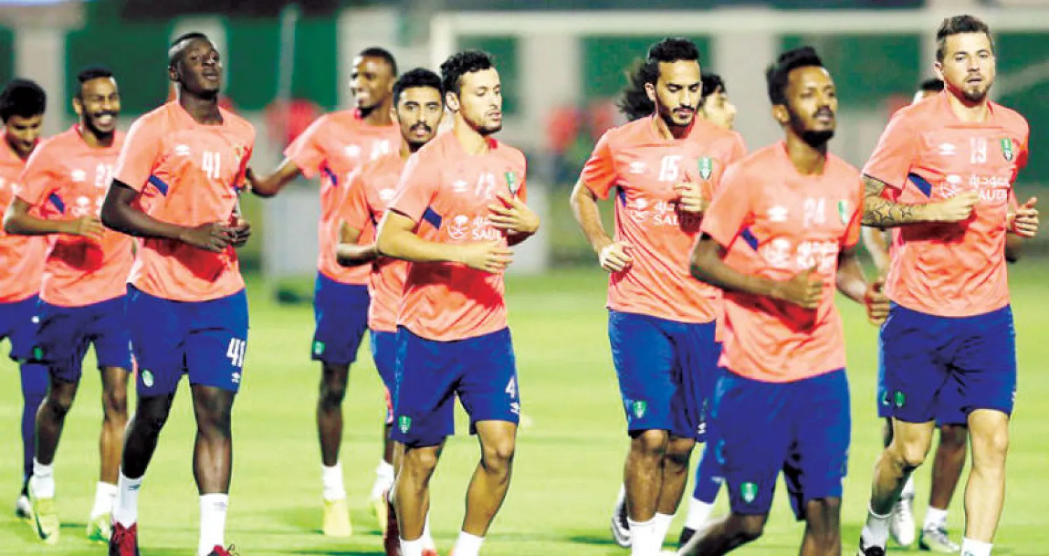 من تدريبات الأهلي الأخيرة («الشرق الأوسط»)