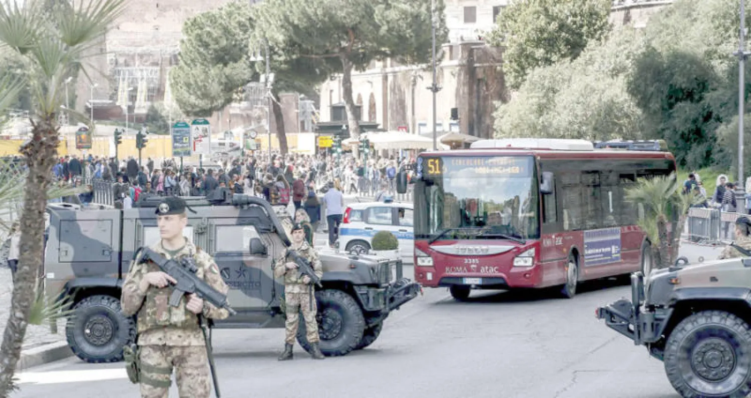 استنفار أمني في روما عقب تفكيك الخلية  (إ. ب. أ)