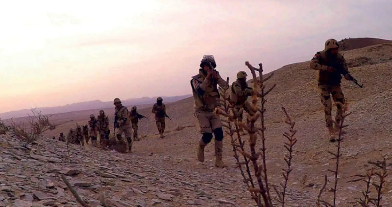 صور بثها المتحدث العسكري للجيش المصري بشأن عمليات القوات في سيناء («الشرق الأوسط)