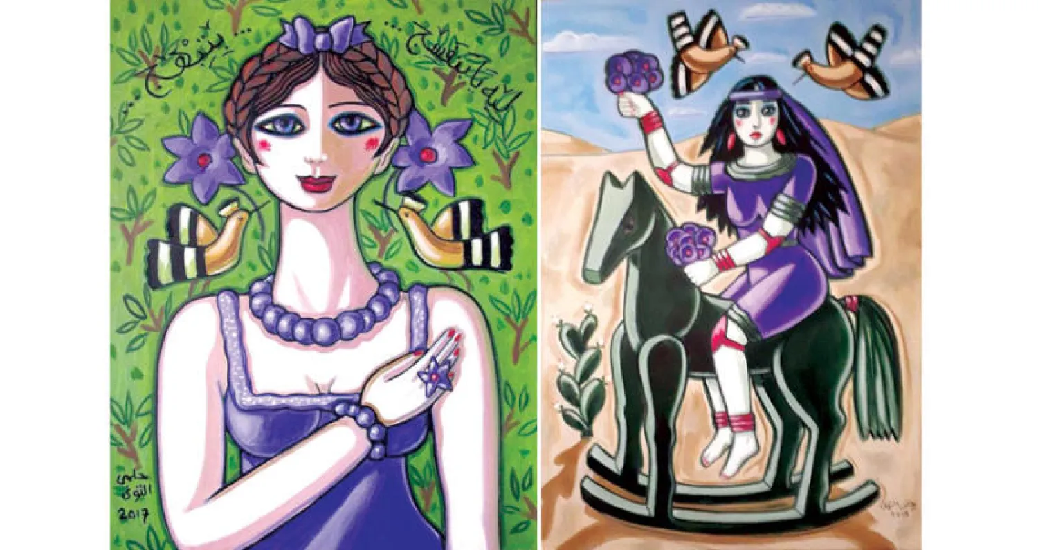 من معرض الفنان حلمي التوني