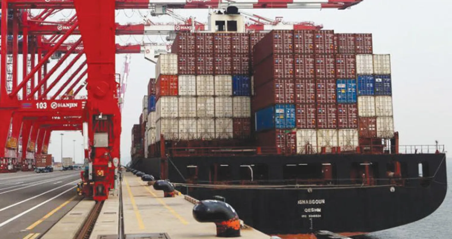 حاويات بضائع في ميناء بكوريا الجنوبية (رويترز)