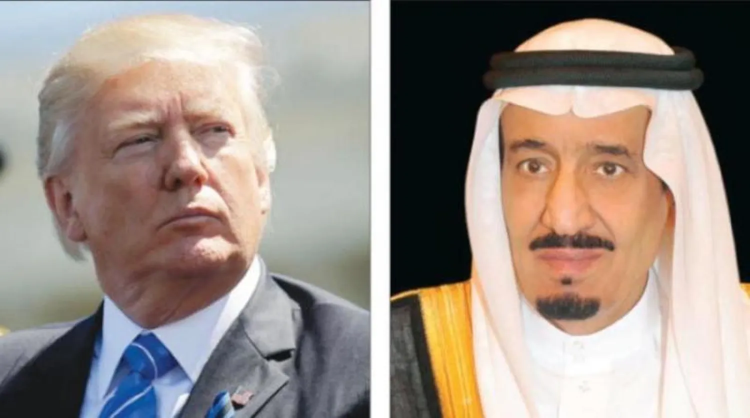 خادم الحرمين والرئيس ترمب («الشرق الأوسط»)