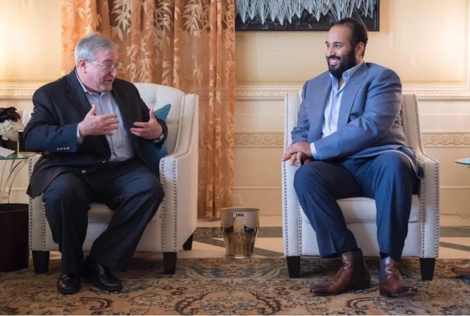 محمد بن سلمان يلتقي مجموعة من رؤساء شركات صناعة الإعلام والترفيه الأميركية