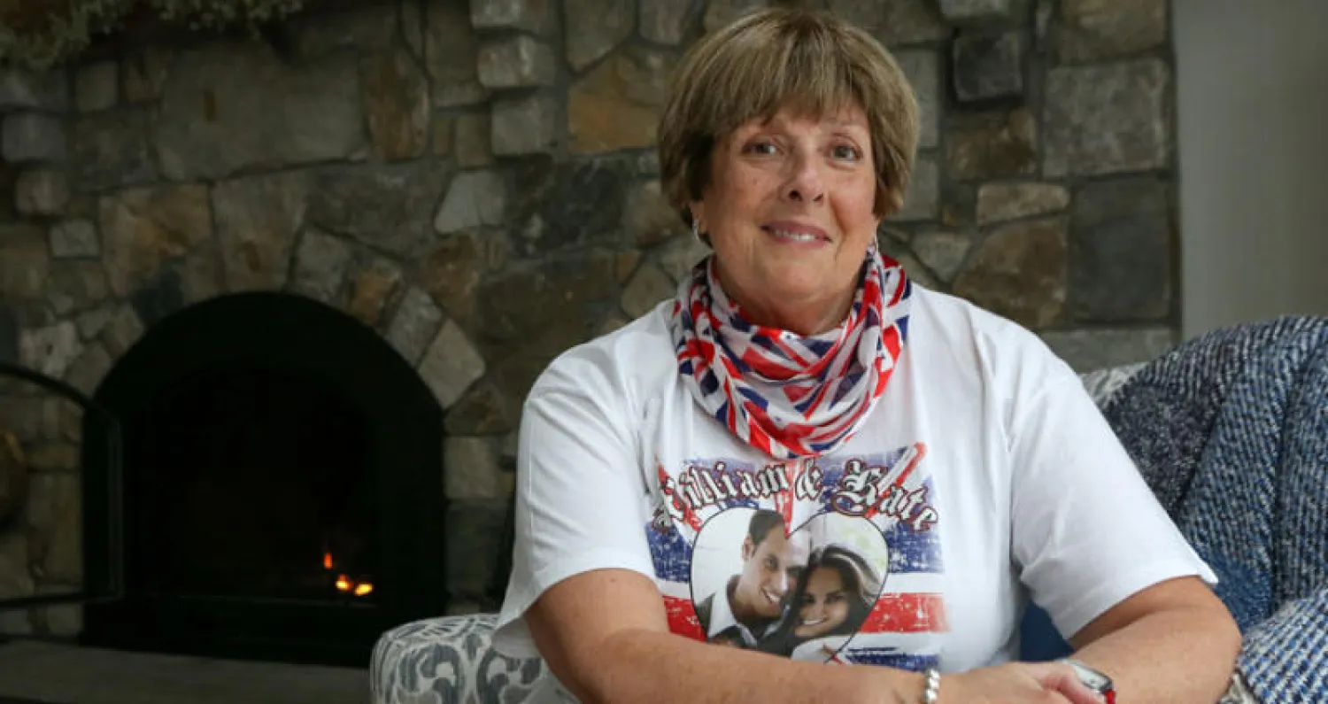 الأميركية دونا ويرنر معجبة بكل ما هو ملكي (رويترز)