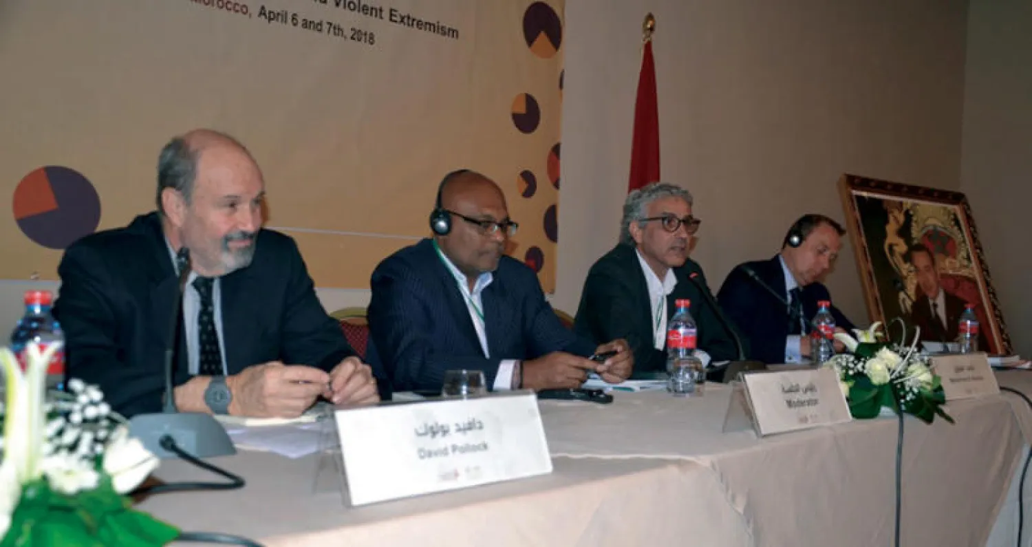 جانب من مؤتمر «ما بعد داعش: التحديات المستقبلية في مواجهة التطرف والتطرف العنيف» بمراكش («الشرق الأوسط»)