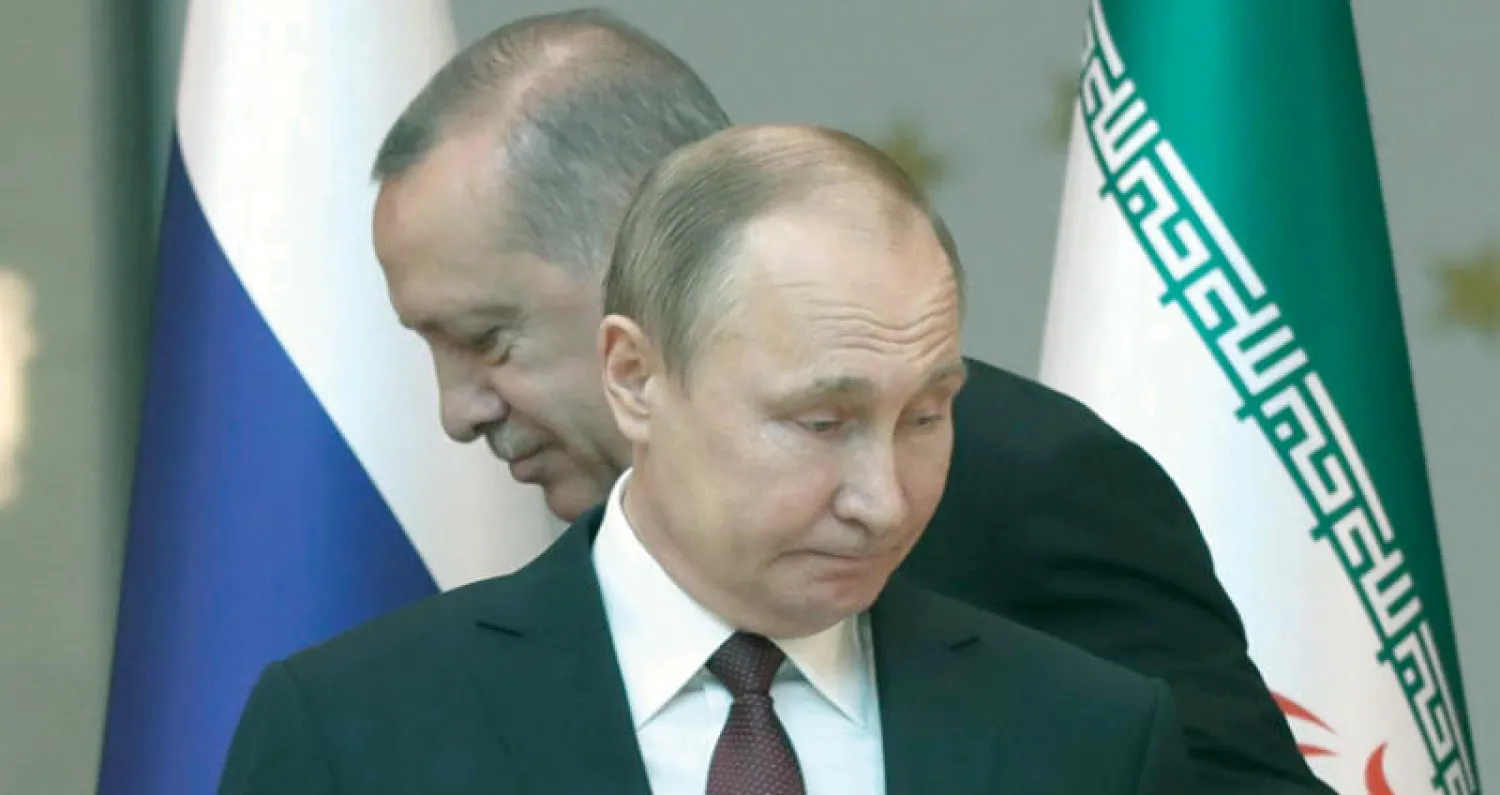 الرئيسان رجب طيب إردوغان وفلاديمير بوتين في أنقرة قبل أيام (أ.ف.ب)