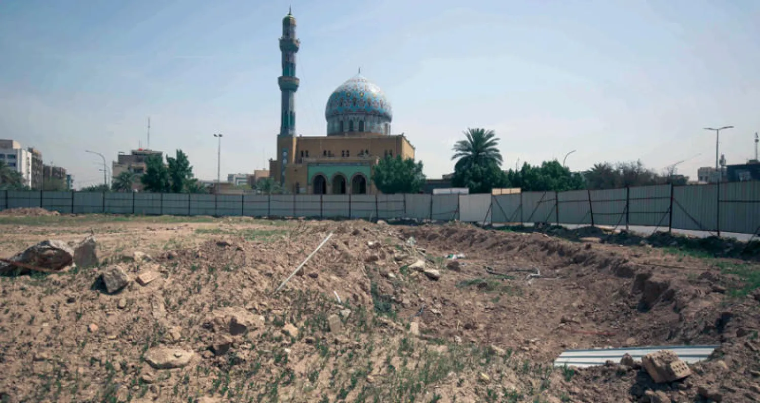 هذه الآن حال ساحة الفردوس في بغداد حيث أسقطت دبابة أميركية  في 9 أبريل 2003 تمثال الرئيس السابق صدام حسين (أ.ف.ب)