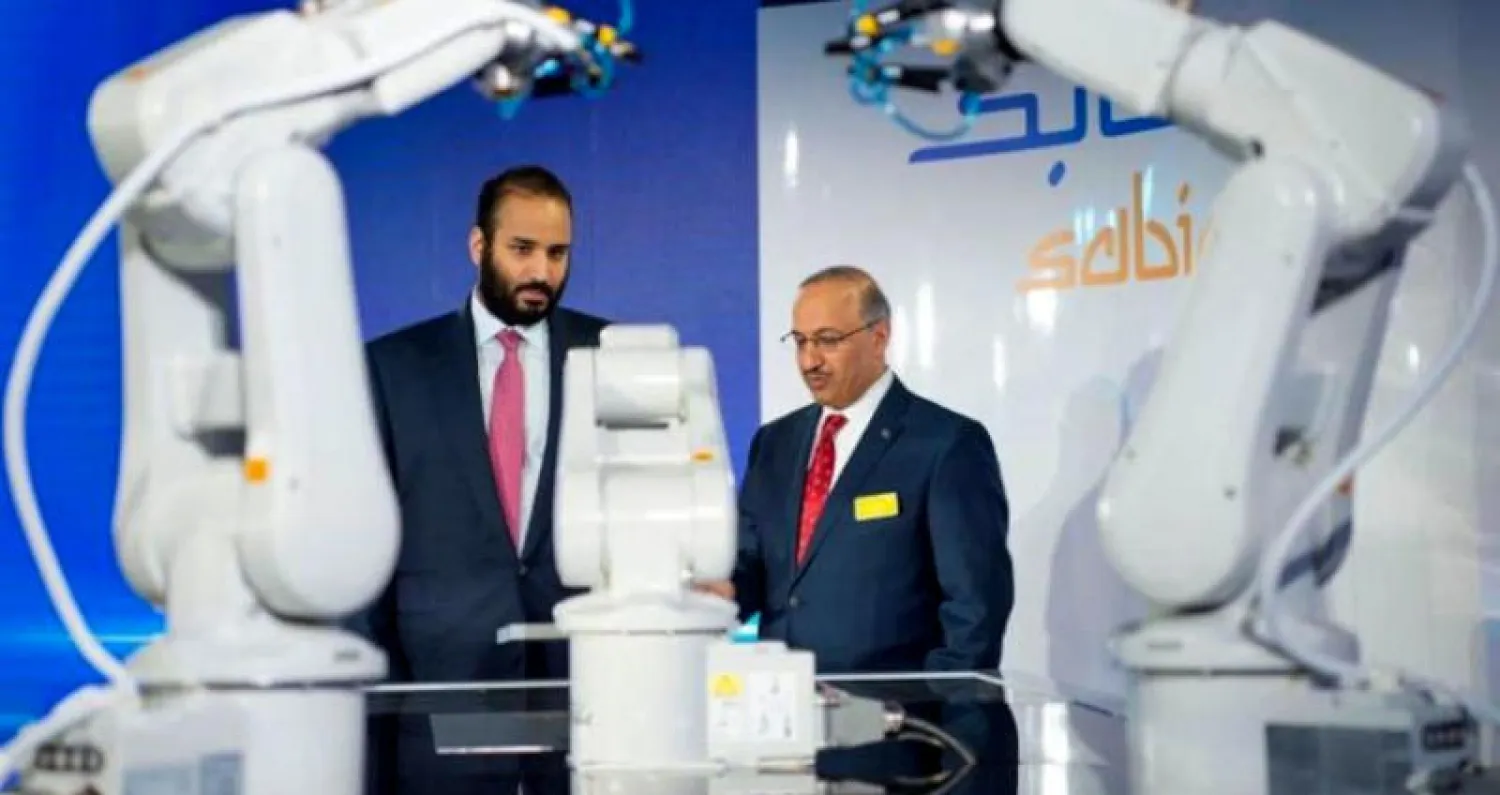 ولي العهد السعودي في مقر «سابك» الإقليمي بهيوستن («الشرق الأوسط»)