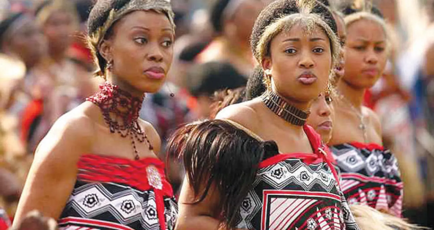 بعض زوجات ملك سوازيلاند