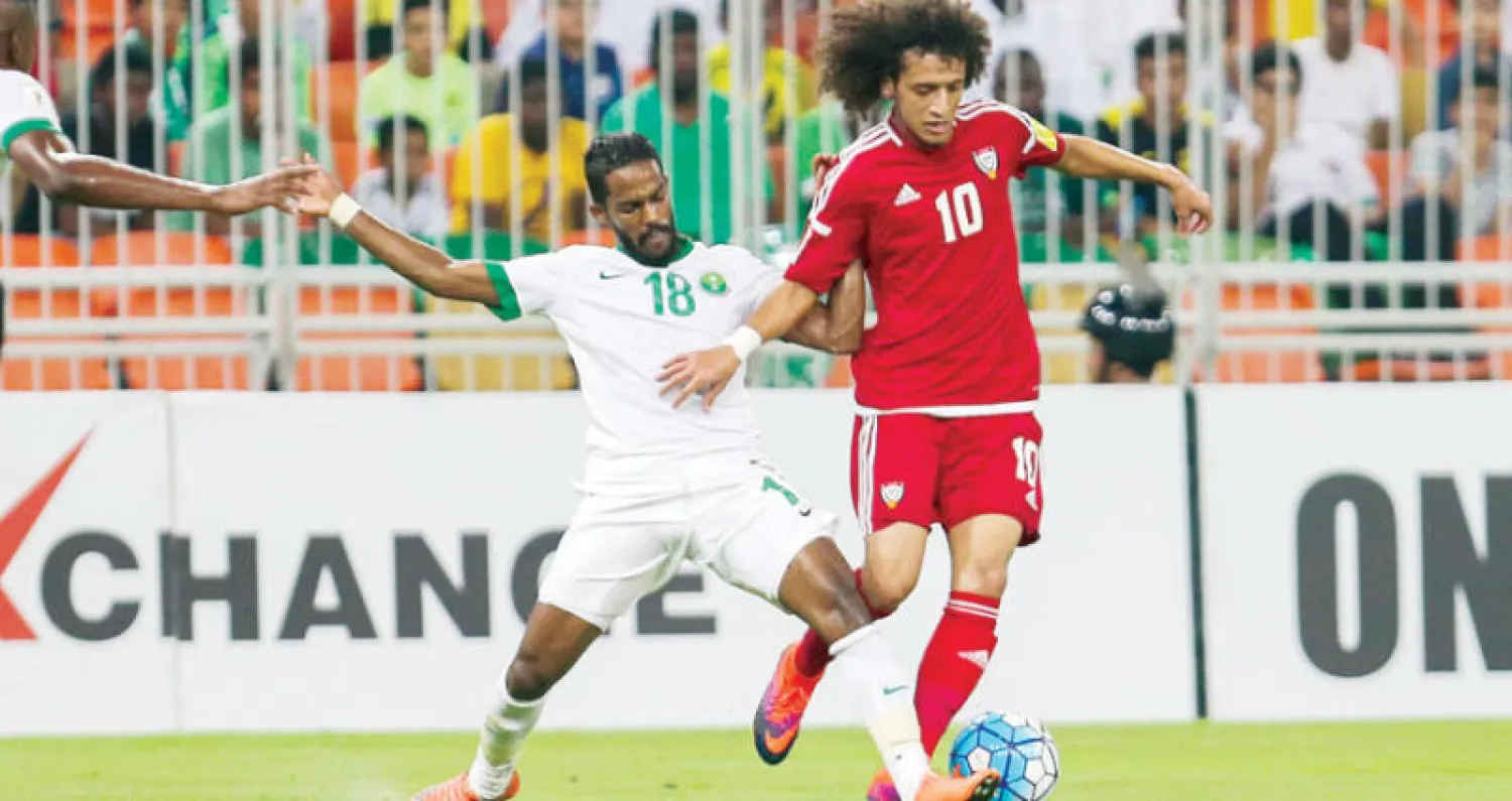 منتخبا السعودية والإمارات في أحد اللقاءات السابقة («الشرق الأوسط»)