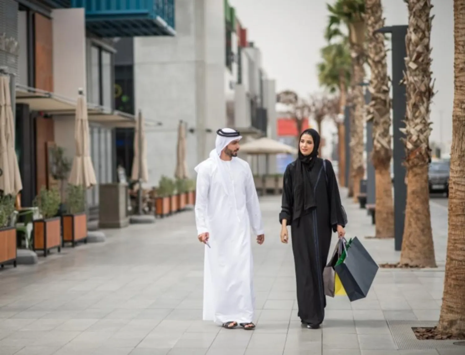 Shoppers in Dubai. (Getty Images)