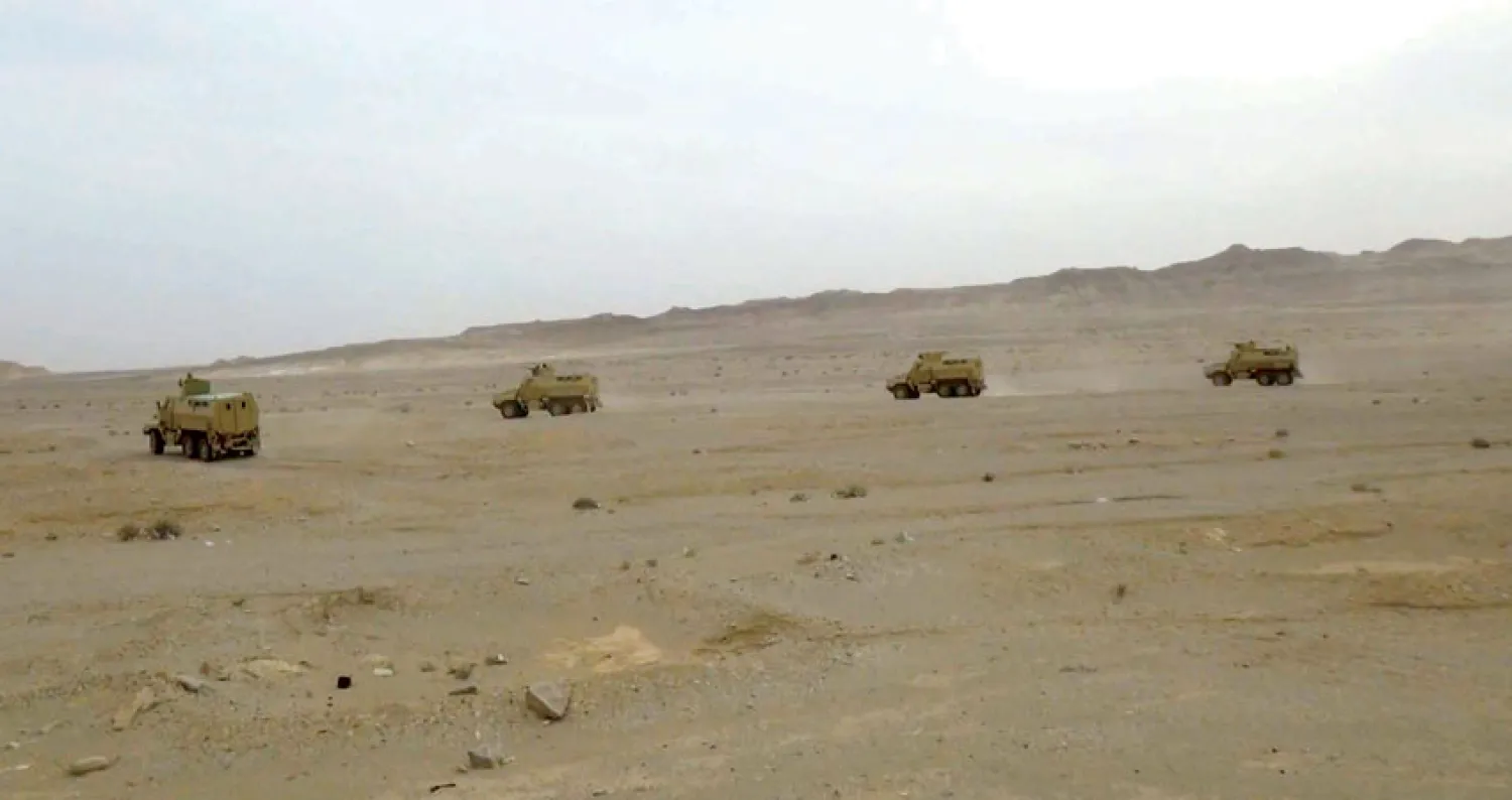 جانب من مداهمات الجيش المصري للبؤر الإرهابية في سيناء («الشرق الأوسط»)