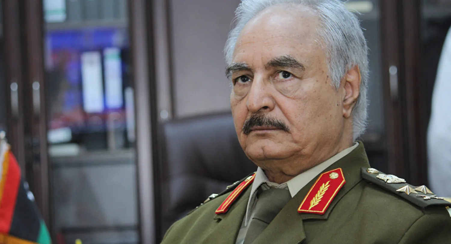 Commander of the Libyan Army, Marshall Khalifa Haftar. AP Photo / Mohammed El-Sheikhy