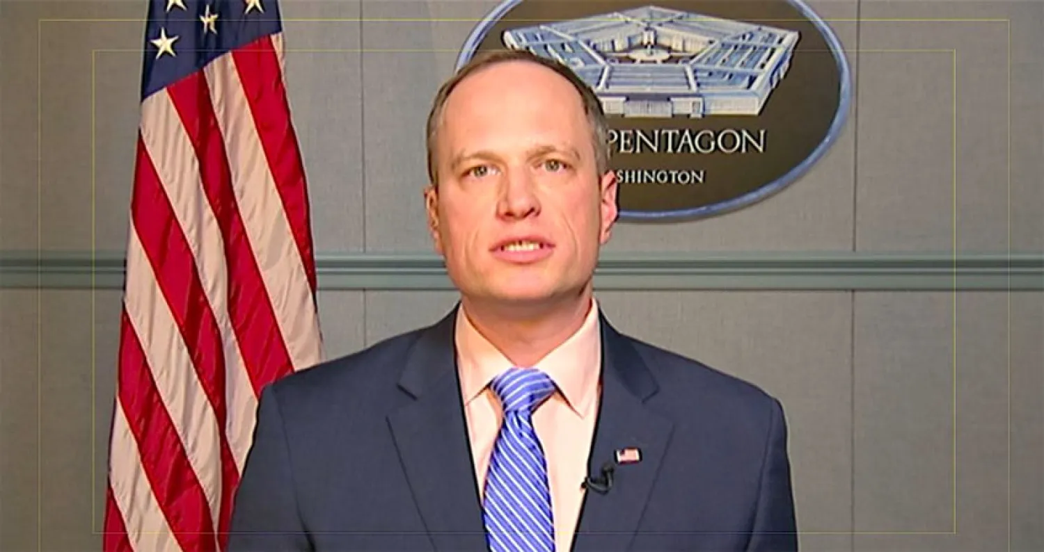المتحدث باسم «البنتاغون» إريك باهون (أرشيف «الشرق الأوسط»)