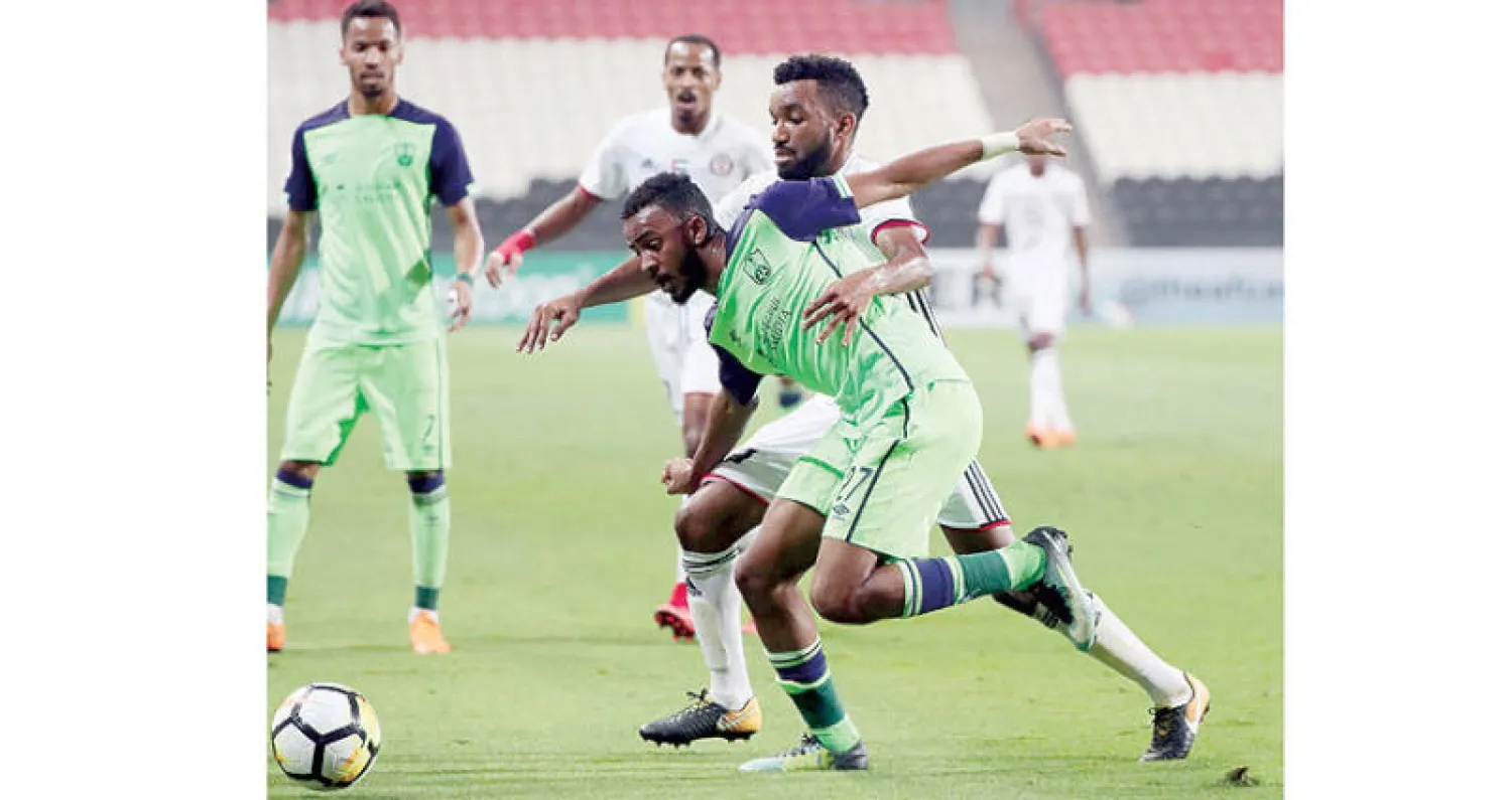 من مباراة الأهلي الأخيرة أمام الجزيرة الإماراتي (أ.ف.ب)