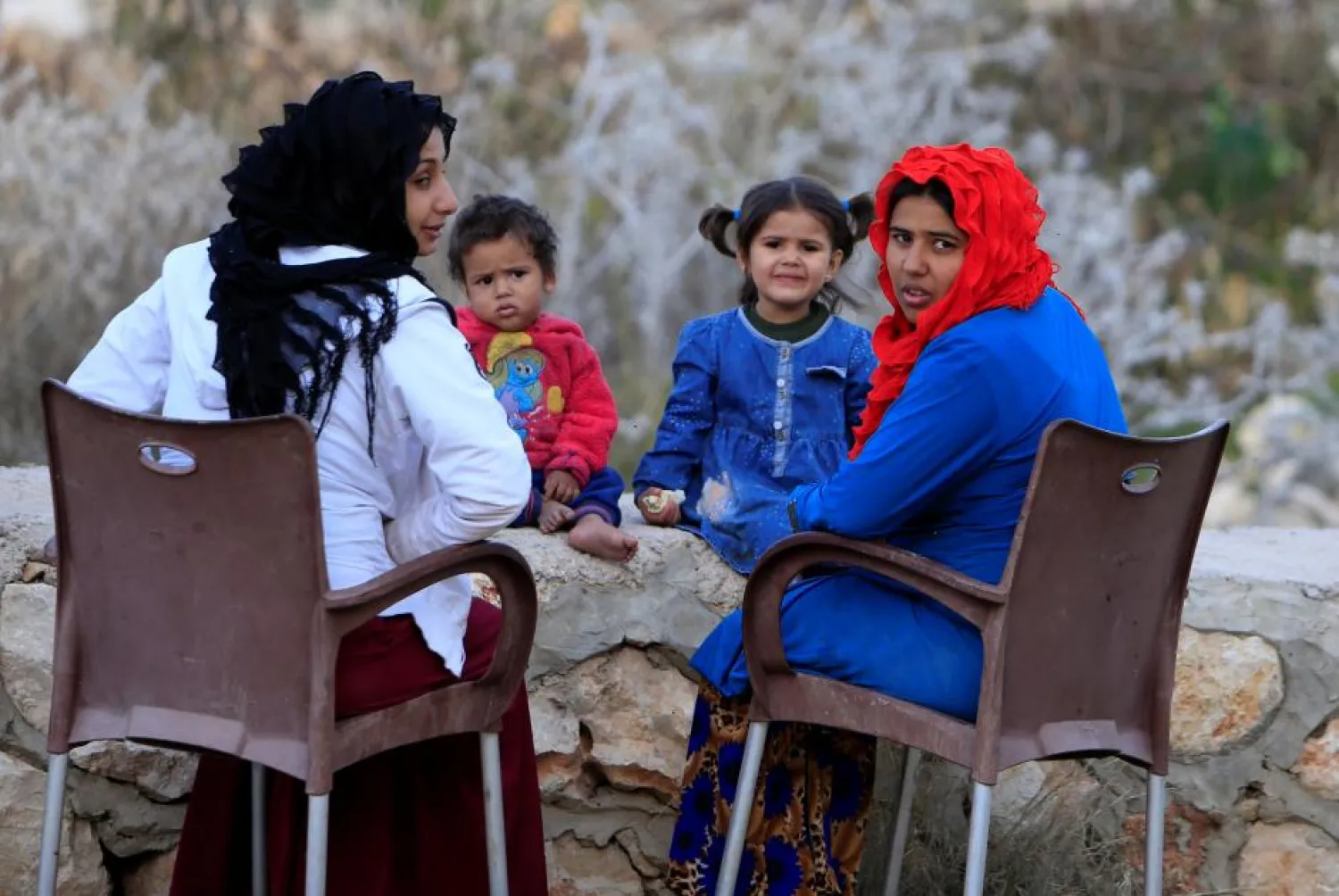 Syrian refugees are seen in Ain Baal village, near Tyre in southern Lebanon, November 27, 2017. Picture taken November 27, 2017. REUTERS/Ali Hashisho