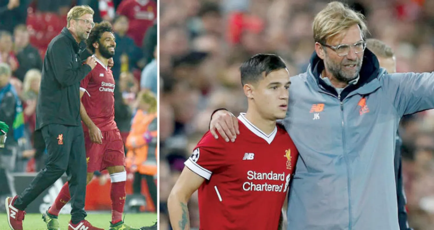 كلوب باع كوتينيو إلى برشلونة في يناير الماضي لكن ليفربول زادت قوته أكثر فأكثر -  في وجود صلاح لم يشعر كلوب بغياب كوتينيو («الشرق الأوسط»)