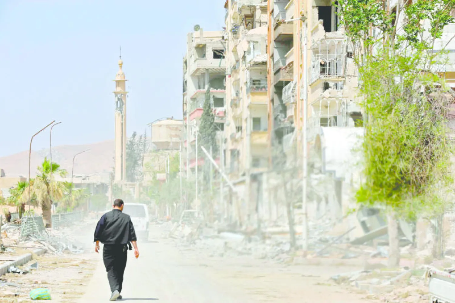 بلدة دوما السورية (أ.ف.ب)