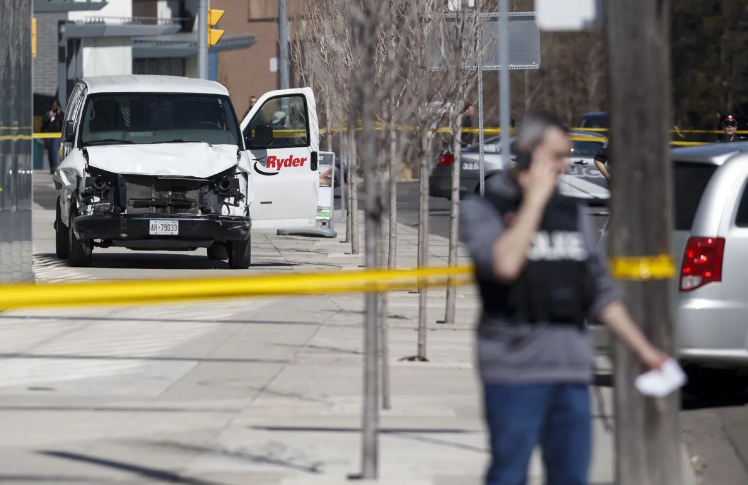 Ten people were killed when a van ran over pedestrians in the Canadian city of Toronto. (AFP)