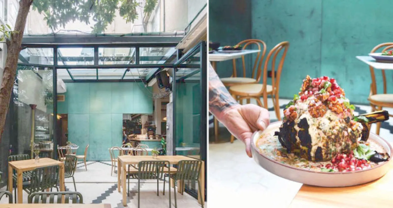 أطباق مبتكرة فيها نكهات الشرق والغرب  -  الكراسي على الطريقة البيروتية التقليدية التي تذكرنا بالمقاهي القديمة