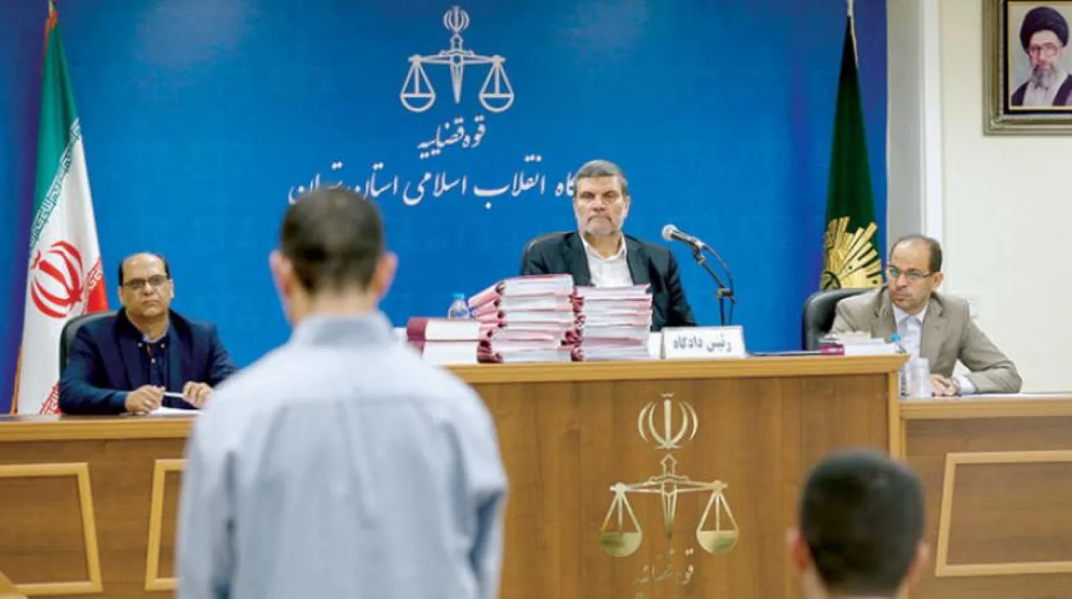 Photo from the trial published by Mizanonline.com
