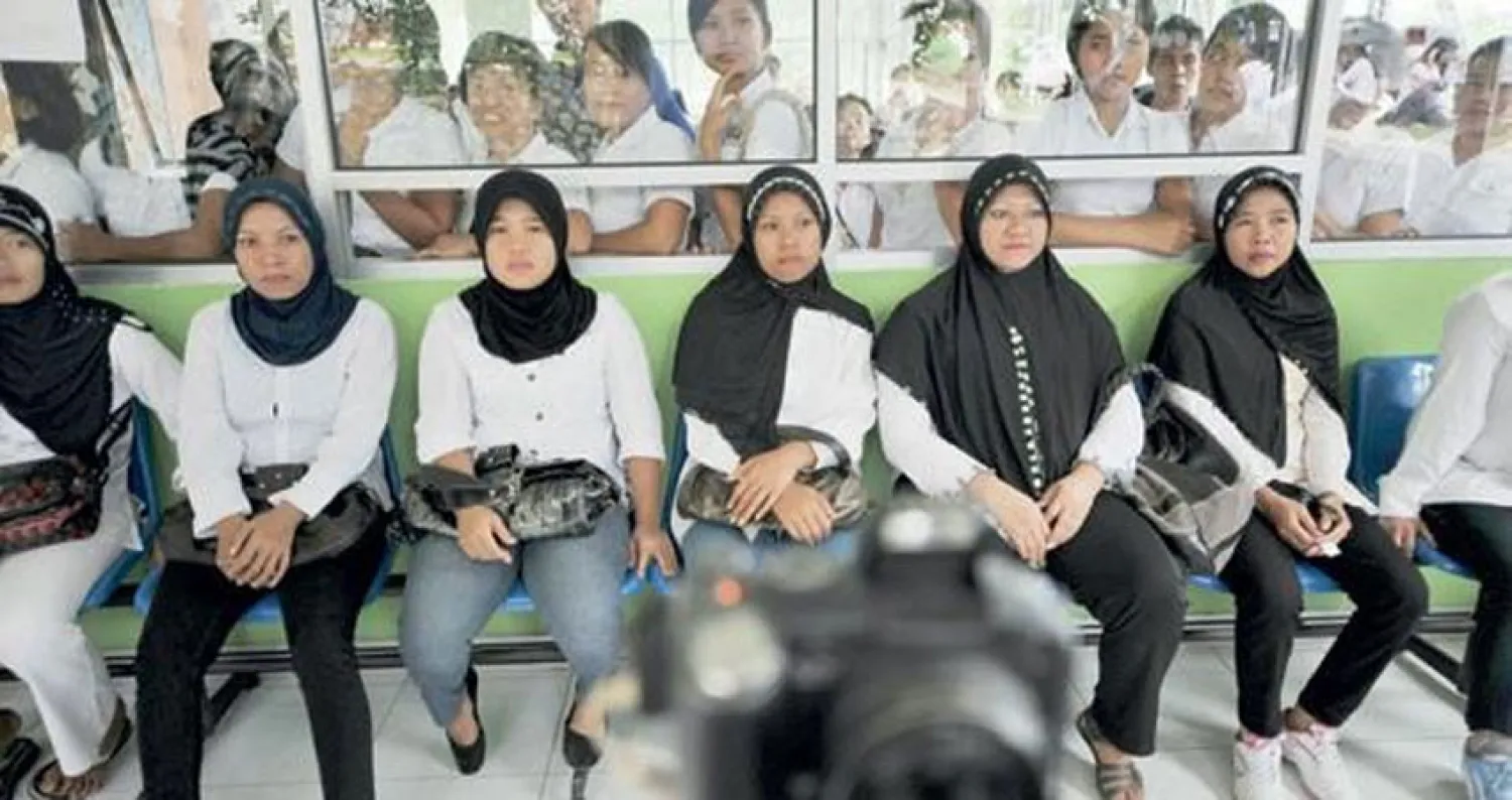 صورة لعمالة الفلبينية في الكويت.