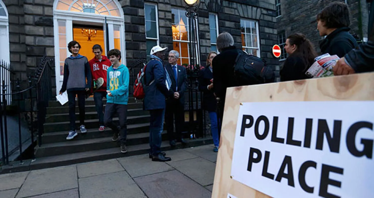 مركز إنتخابي بريطاني