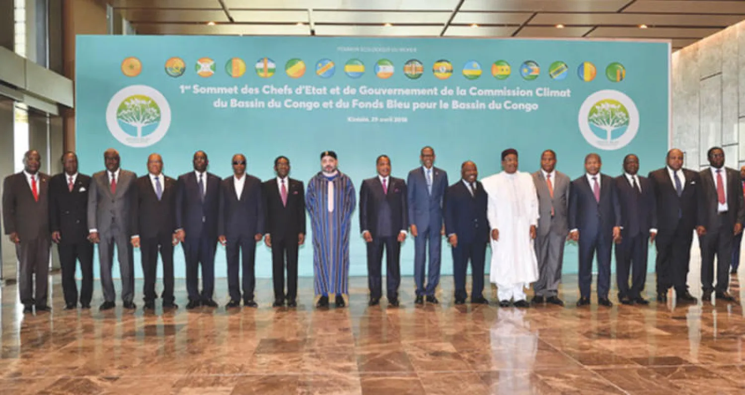 القادة المشاركون في القمة في صورة تذكارية (ماب)