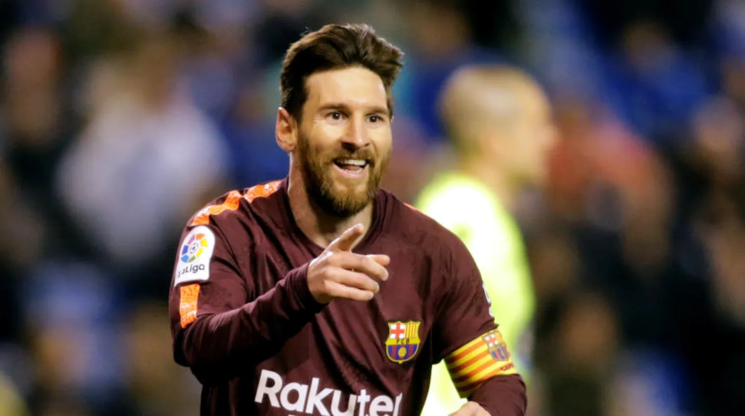 ليونيل ميسي نجم نادي برشلونة الإسباني (رويترز)