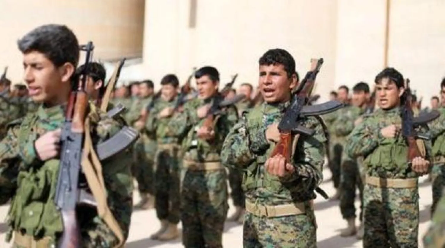 مقاتلون من قوة الحدود الأمنية الجديدة التابعة لقوات سوريا الديمقراطية في الحسكة بشمال شرقي سوريا (رويترز)