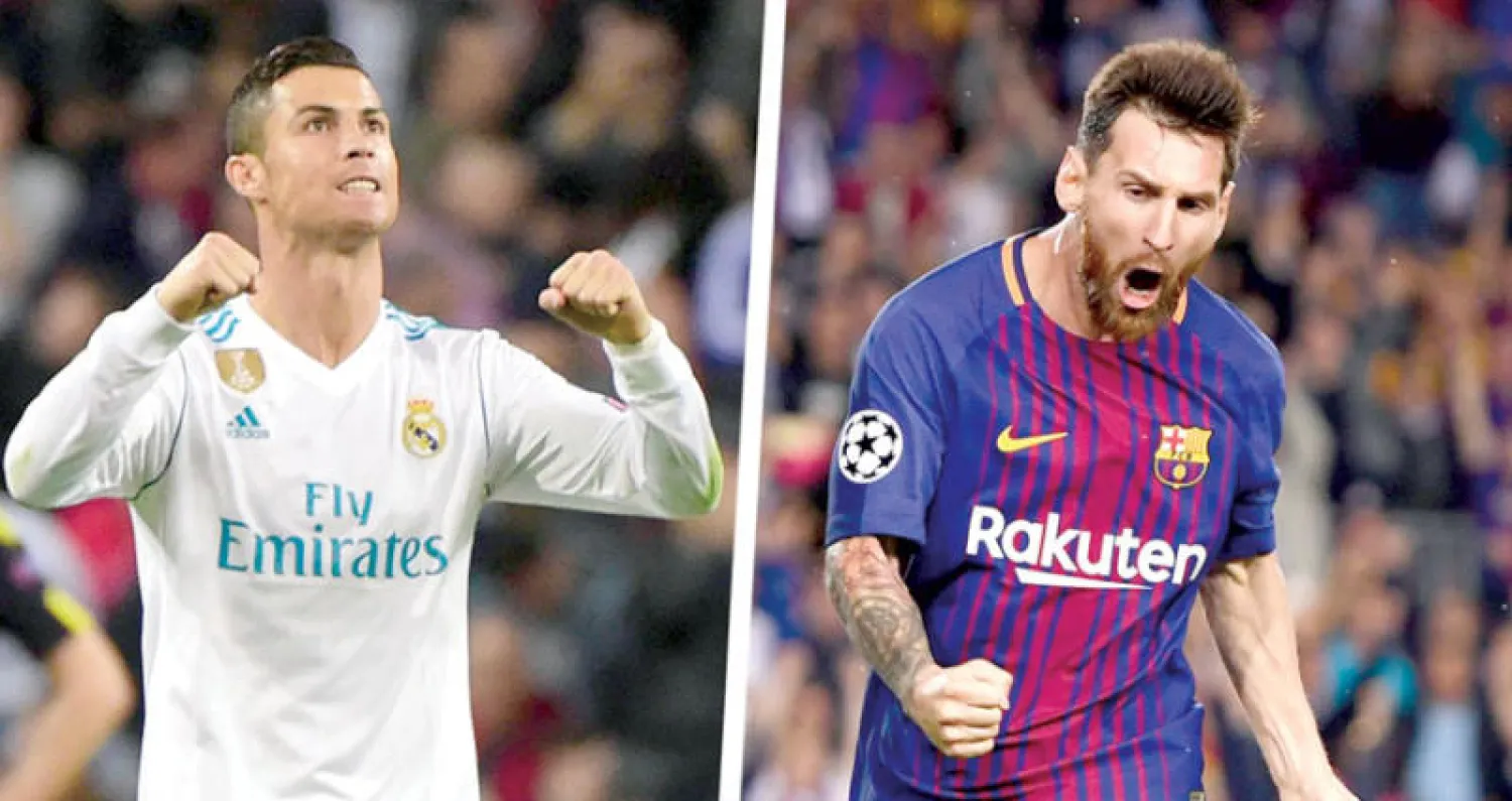 الصراع الشرس يتجدد اليوم بين ميسي ورونالدو («الشرق الأوسط»)