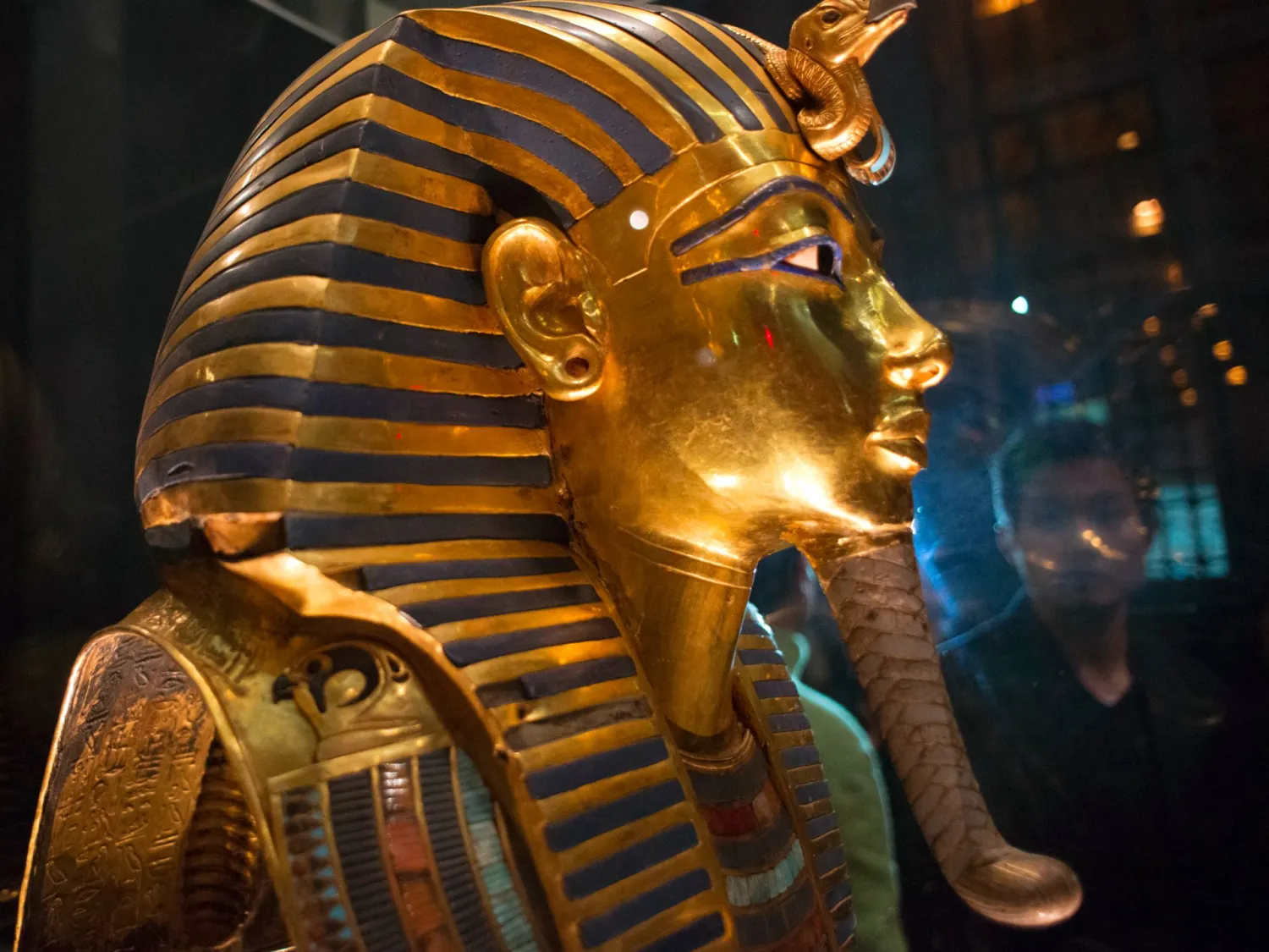 A mask of King Tutankhamen. (Reuters)