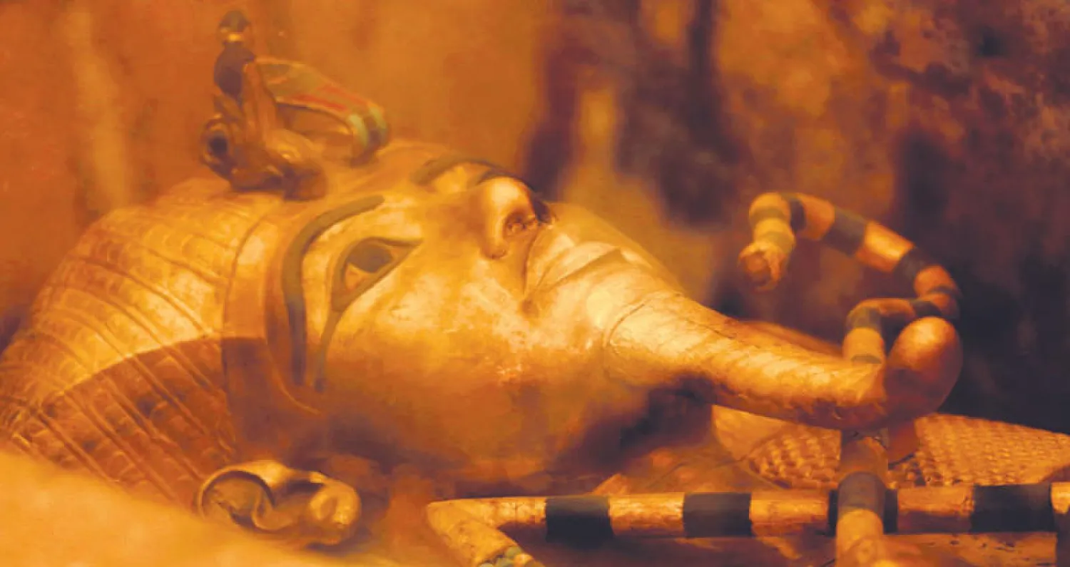 التابوت الذهبي للملك توت عنخ آمون(ا.ب)