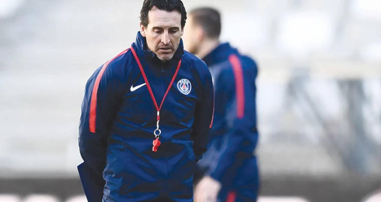 إيمري يتطلع لمغادرة سان جيرمان بلقب جديد (أ.ف.ب)