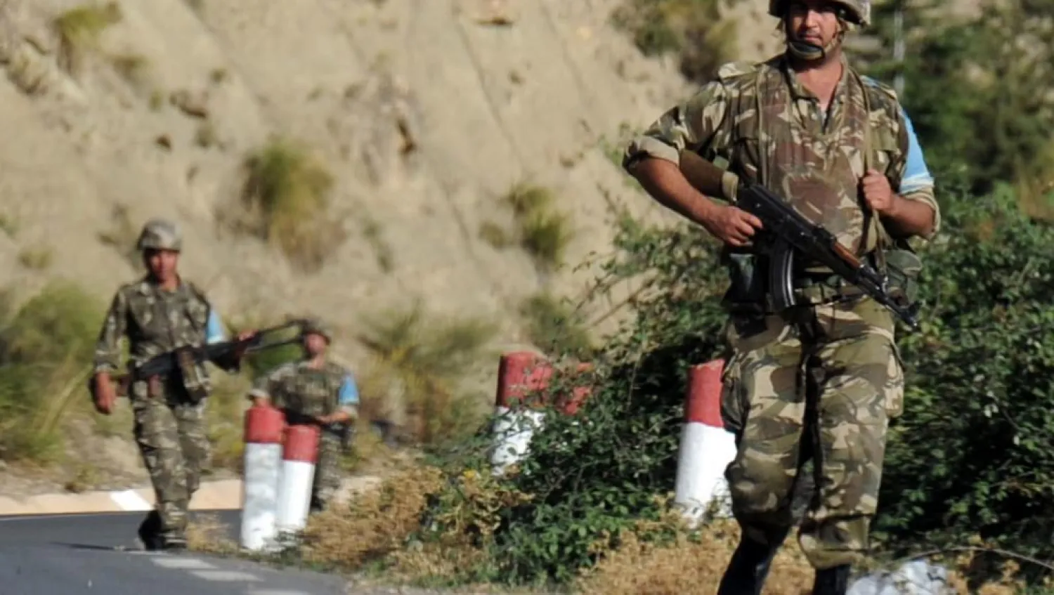 Algerian soldiers. (AFP)