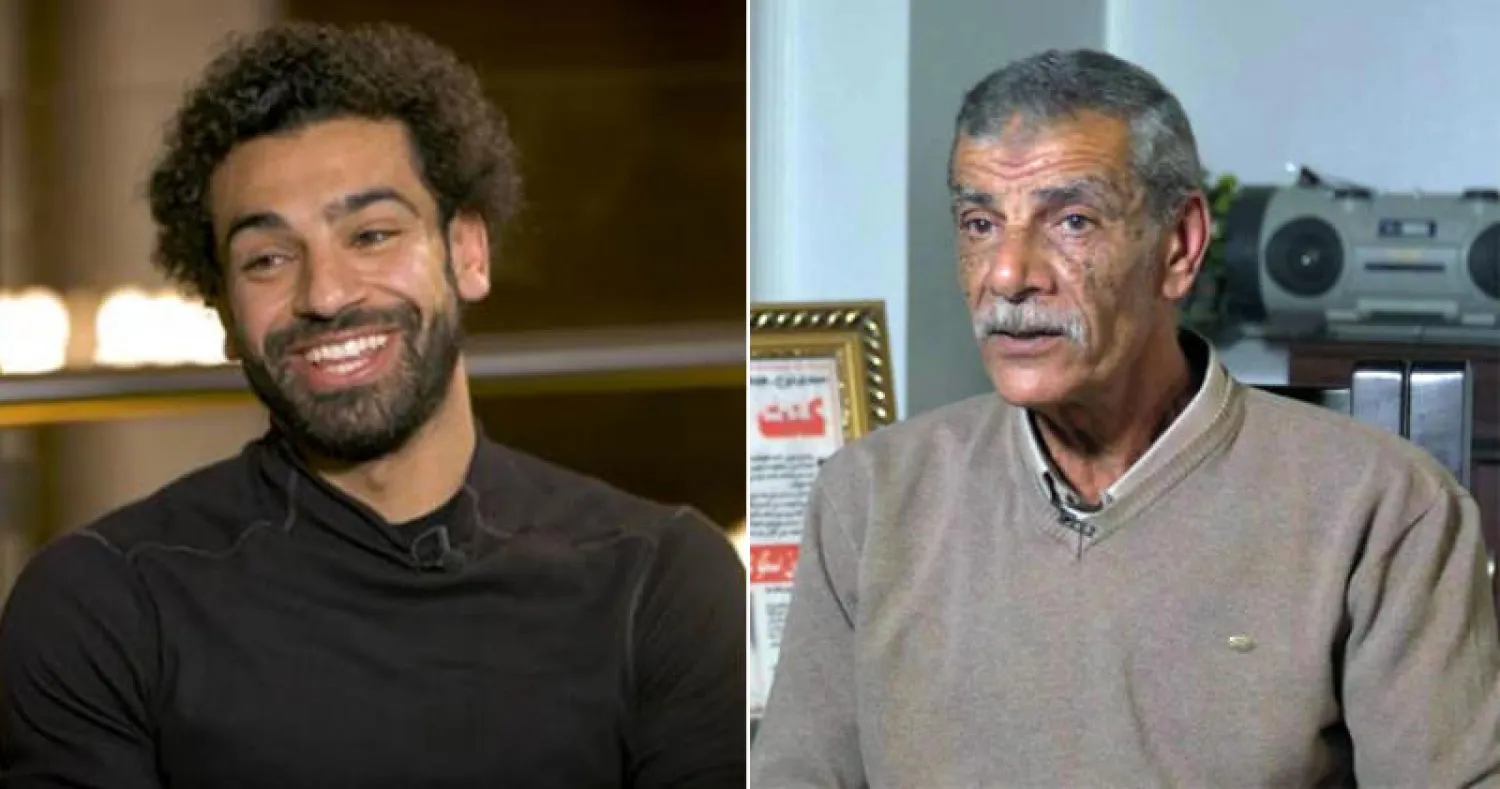 اللاعب محمد صلاح ومدربه الأول حمدي نوح (سي ان ان)