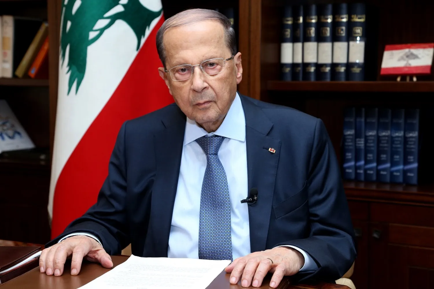 Lebanese President Michel Aoun addresses the nation following the parliamentary elections. (Dalati & Nohra)