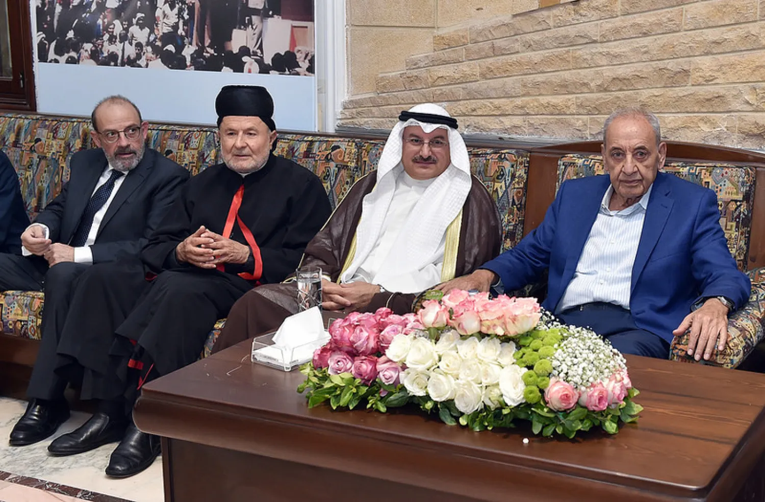 Lebanese Speaker Nabih Berri receives delegations congratulating him on the parliament elections. (NNA)