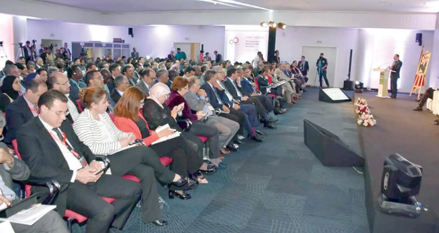 جانب من الجلسة الافتتاحية لمؤتمر التكنولوجيا والابتكار والمجتمع في طنجة
