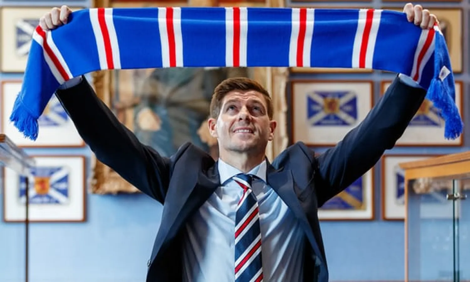  Steven Gerrard has taken his first managerial job at Rangers after making a good impression with Liverpool’s youngsters. Photograph: BPI/Rex/Shutterstock
